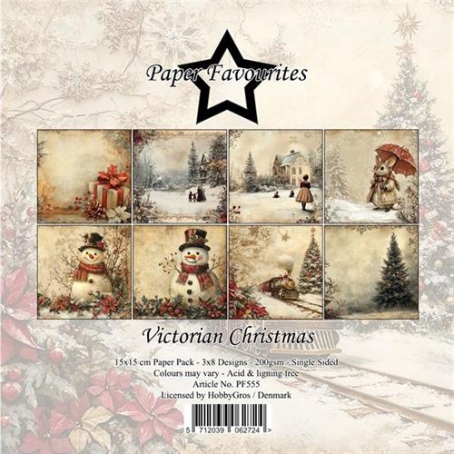 Paper Favourites Victorian christmas 24 ark 15x15 cm 200g